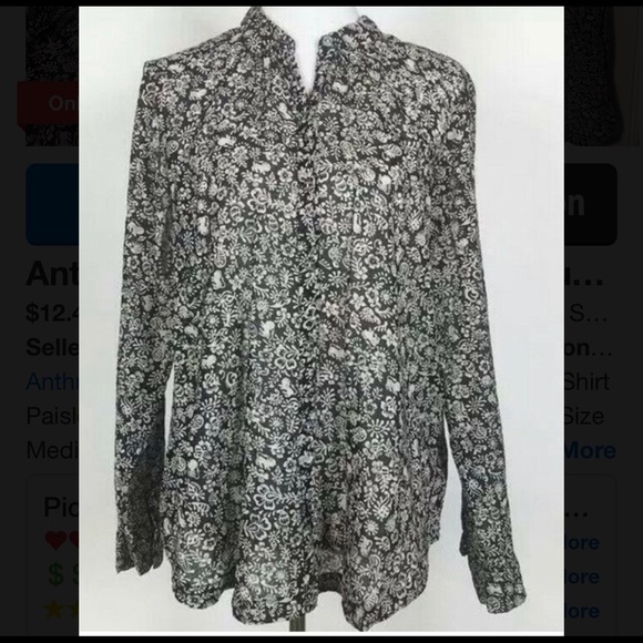 Anthropologie Tops - Anthropologie Hei Hei floral lion print blouse Sm